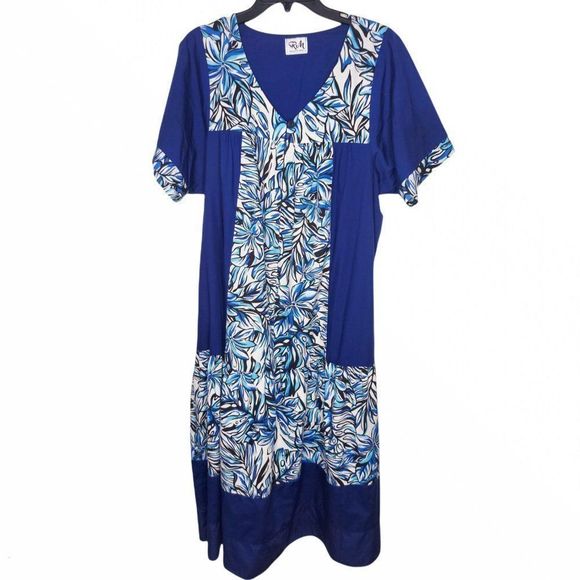 RM MALUMI of Hawaii VintageHouse Dress MuuMuu - Picture 1 of 7